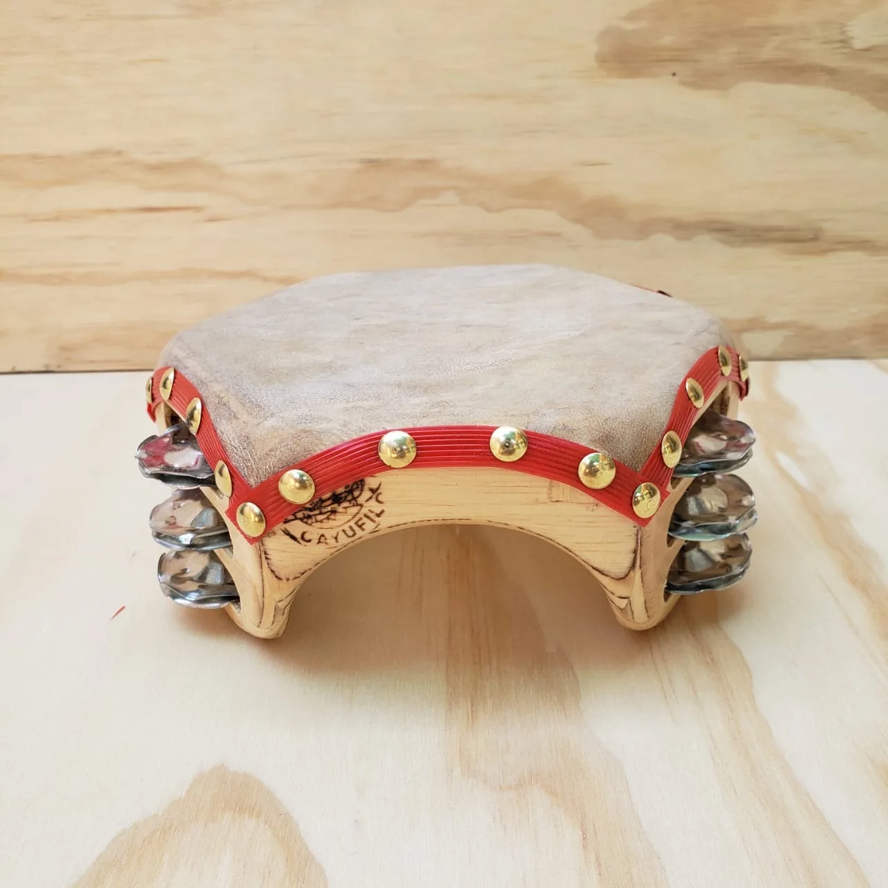 Pandero Cuequero Profesional Triple Chapa Lata